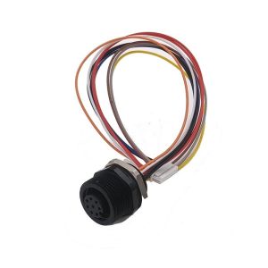 IP68 Circular Waterproof Connector M12 8 Pin Female Connector For Cables