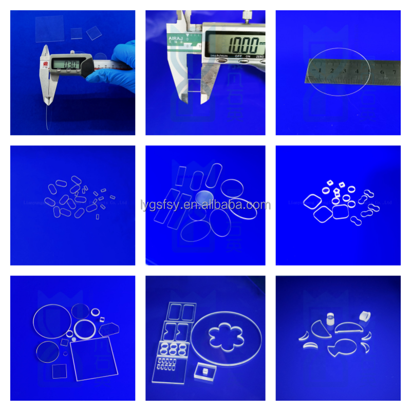Custom High Temperature Resistance (1150℃) Quartz Glass Plate with High Light