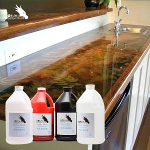 Crystal Clear Countertop Epoxy Resin Hard AB Bar Top Epoxy Resin