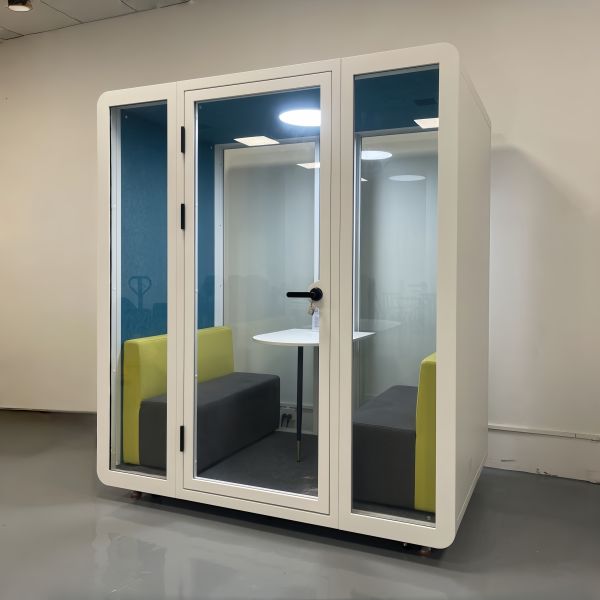 Compact Acoustic Workspace Phone Booth , 1 Person Collaboration Pods