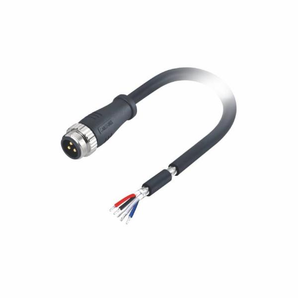 Double Ended M16 3 Pin Connector A Code 1m Unshielded PVC PUR Male To Female