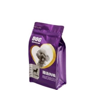 High Quality Custom Printed Laminated Flat Bottom Dog Pet Food Packaging Bag