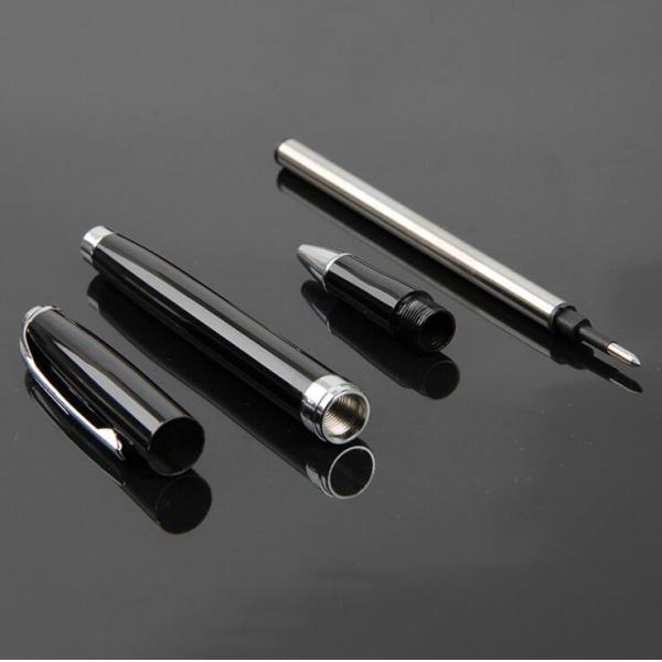 Black color Executive Metal Roller Pen Cap logo pen With Gift Box
