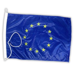 2x3 Foot European Union Flag Shinning Polyester Canvas Header and Rope