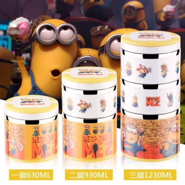 colorful stainless steel round food container ,0.7L to 2.1L food carrier,lunch box,14CMfood lunch container