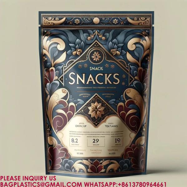 Resealable Food Packaging Stand Up Pouches Dried Fruit Snacks Zip Bags Self-Sealing Bags