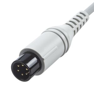 AAMI 6Pin ECG Trunk Cable Edan Din Style 3lead Cable 1.30M