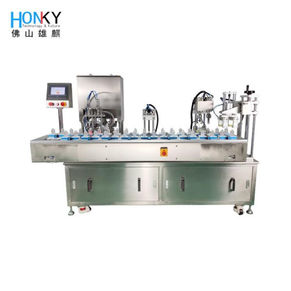 Quality Automatic BB Cream Paste Filling Capping Machine With Double Ceramic Piston Pump For Cosmetic Cream for sale
