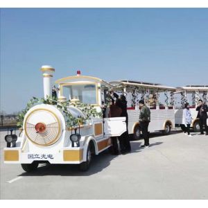 Theme Park Electric Trackless Train Trackless Kiddie Train Customize Color