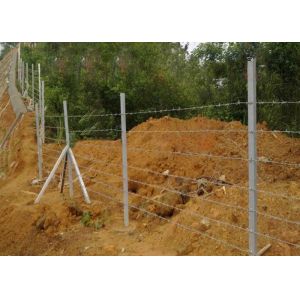 2.5-3.0mm Pvc Coated Barbed Wire Fence For Forest Farm Protection