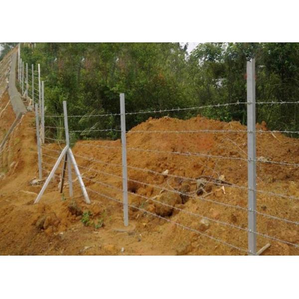 2.5-3.0mm Pvc Coated Barbed Wire Fence For Forest Farm Protection