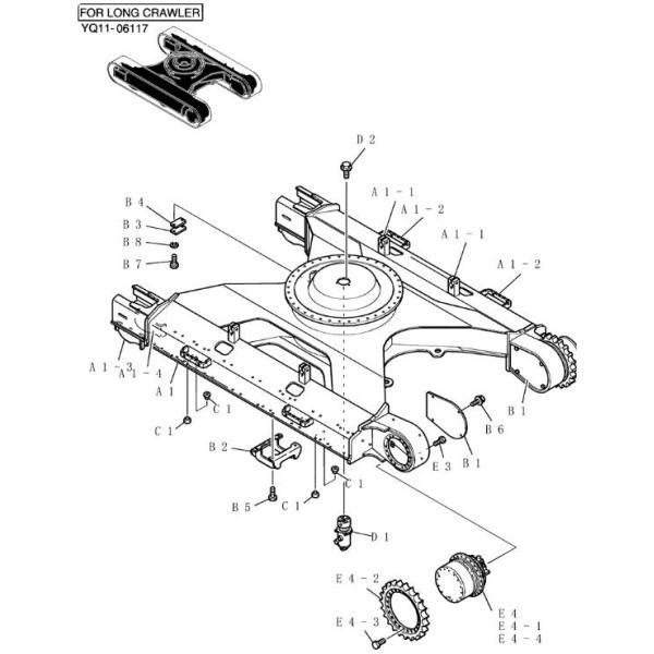 YN15V00037F1 TM40 Travel Motor Assy SK210-8 EC210B / ZTM40 Final Drive