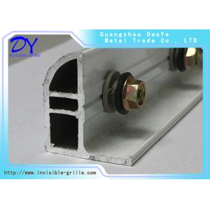 2m/set Invisible Aluminum Track Window Channel Vertical Installation