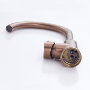 PVD Coating Copper Color Surface Kitchen Water Faucet For Sink Stainless Steel