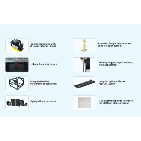 220V Led Flatbed Digital UV Printer High Speed Inkjet Printer