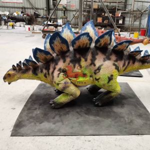 New Realistic Animatronic Remote Control Walking Robot Dinosaur Stegosaurus
