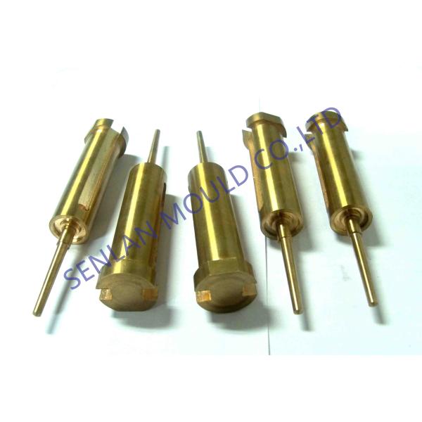 BeCu Copper Core Pin Injection Molding Components With Hole Thread