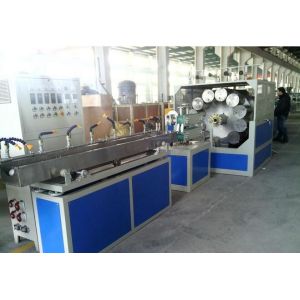 China Twin Screw CE Certificate Plastic Pipe Extrusion Line PVC Fiber Reinforced Soft Pipe Production on sale