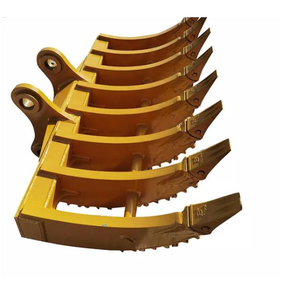 1-20 Ton Excavator Root Rake Mini Clearing For Komatsu PC200 PC130