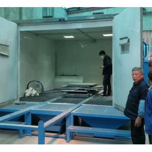 Wholesale Small Shot Blasting Booth No Foundation Pit , Shot Blasting Room For Light Duty Job from china suppliers