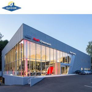 Long Span Prefabricated Steel Structure Showroom / Auto Showroom / Exhibition