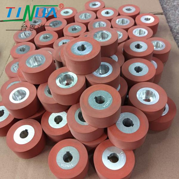 Skid Resistance Silicone Coating Wheel Plate Roller for Temperature Applications