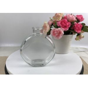 Transparent Home Reed Diffuser Round Bottle Simple Style With Gift Box