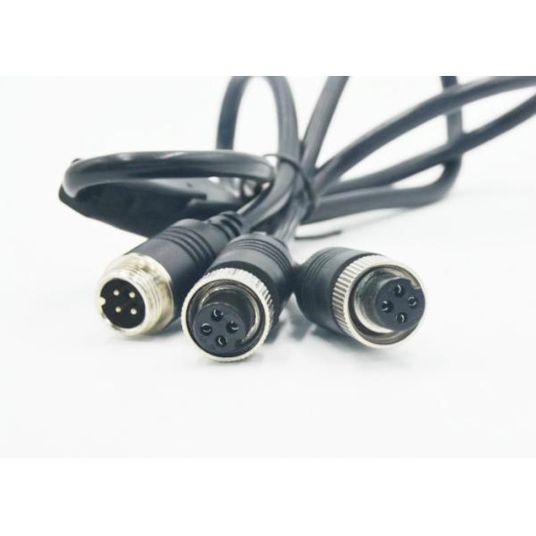 4 Pin Aviation Cable / Video Audio Extend Cable For CCTV Camera DVR