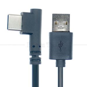 High Quality 90 Degree Right Angle USB to Type C Data Charger Cable for Phone