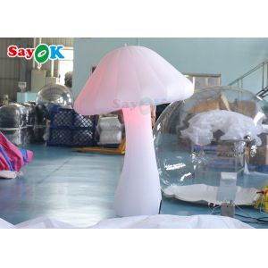 Oxford Cloth 2m LED Inflatable Lighting Decoration White Mushroom