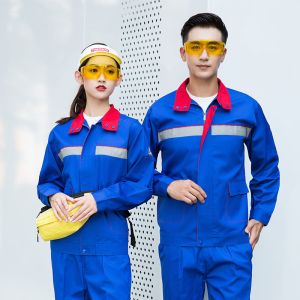 Wholesale Long-Sleeve Work Clothes Suit Male Wear-Resistant Factory Clothing Workshop Custom Work Clothes from china suppliers