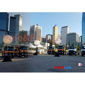 400w/800w RGB Inflatable LED event lighting balloon 90cm for Camping Party