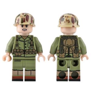 WW2 U.S army combat action figures soldiers with military figures weapons and