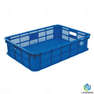 Wholesale Eco Friendly Blue Plastic Fruit And Vegetable Crates Box Ventilated from china suppliers