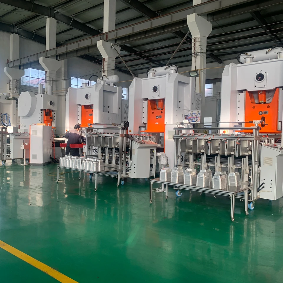 H Frame 5~6 Ways Mitsubishi PLC Aluminum Foil Tray Making Machine