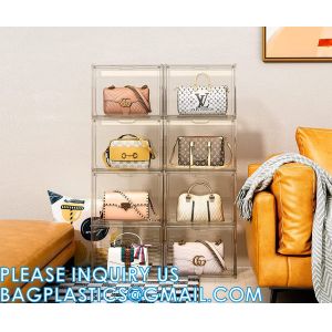 Clear Handbag Storage Organizer, Acrylic Display Case For Purse And Handbag