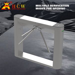 HCW Durable Barrier Turnstile Gate with 550mm Passage Width 100W Rated Power and