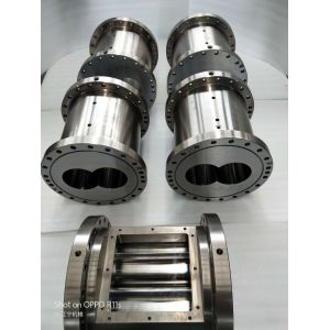 Inflated Food Extruder Screws And Barrels HIP Ally Ni60 Material Double Screw
