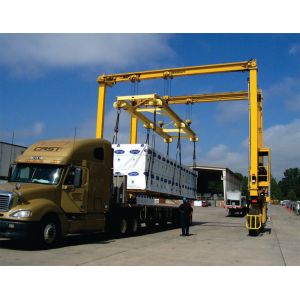 Travelift Mobile Gantry Crane for Miscellaneous Large Containers Lifting