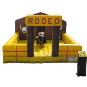 Funny Mini indoor inflatable mechanical pulling rodeo bull PVC for children