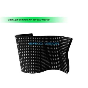 Flexible LED Display Soft Rubber Module Slim Lightweight Indoor Ribbon Fanless