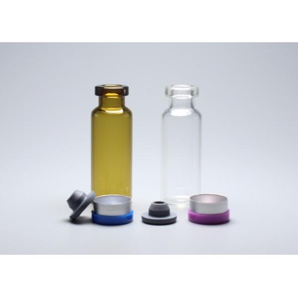 4ml Clear or Amber Empty Medicinal Tubular Glass Vial Bottle Container