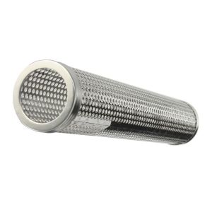 Granular Smoking Pipe Grill Stainless Steel Round Perforated Mesh Smoking Pipe
