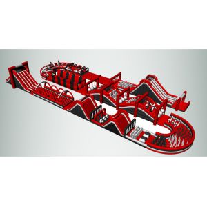 Fire - Proof Inflatable 5k Obstacle Course With 2 Years Warranty
