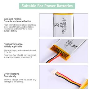 3.7V 290Mah Lithium Ion Polymer Power Bank Lipo Battery For Power Bank