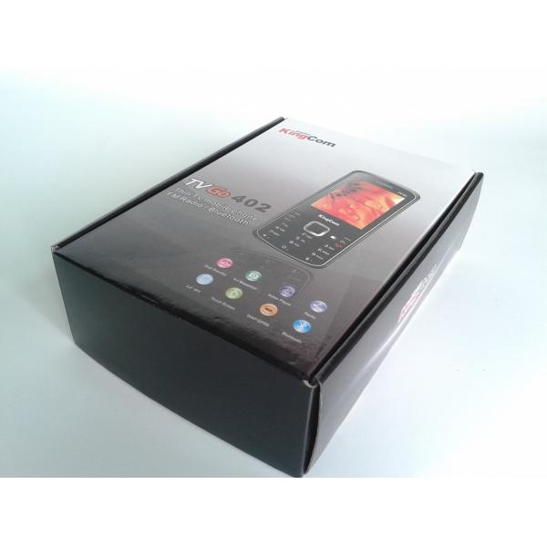 Promotional Matt Lamination Grey Card Corrugated Paper Box For Mobile Phone