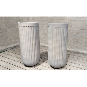 Life Time 5-6 Years Outdoor Customed Fiber Clay Planter For Durable And Stylish