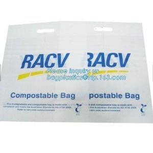 Biodegradable compostable HDPE/LDPE Clear Food Bag, Biodegradable White Trash