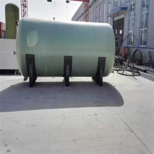Cylindrical Durable FRP Horizontal Tank Filament Winding Water Reservoir