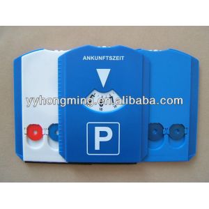 Euro Car Plastic Parking Disc with Ice Scraper and Logo Print Silk Print/Photo